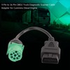 9 Pin to 16 Pin Cable Adapter, Round OBD2 Interface