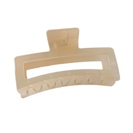 Flowbloo Banana Clip, Large Hair Clip, Large, Firmly Curled, High Volume of Hair (Cream Color)