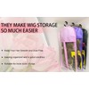 Kneysan 3-PCS Wig Storage Bags with Hangers – Premium Hair