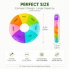 7 Day Pill Box Organiser Round Compact Travel Pill Box,