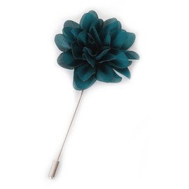 Flairs New York Gentleman's Essentials Premium Handmade Flower Lapel Pin Boutonniere (Pack of 1 Pin, Emerald Green [Daisy])