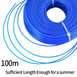 Trimmer Line, 1.6 mm x 100 m Nylon Trimmer Line, Grass Trimmer Line, Weed Trimmer, Brush Cutter Threads for Garden, Grass Trimmer, Nylon Thread