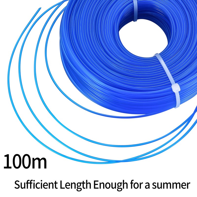 Trimmer Line, 1.6 mm x 100 m Nylon Trimmer Line,