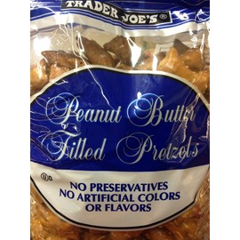 4 x 16oz Trader Joe's Peanut Butter Filled Pretzels (4 Pounds Total) No Preservatives No Artificial Colors or Flavors