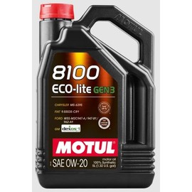Motul 8100 Eco-lite 0W20 5L (Pack of 2)