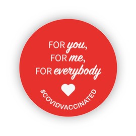 stika.co For you, for me, for every, Paper Labels, I've had my Covid Vaccination Stickers, Paper