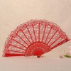 LOYELEY 2pcs Folding Lace Fan Flower Fan Dance Dance Spanish