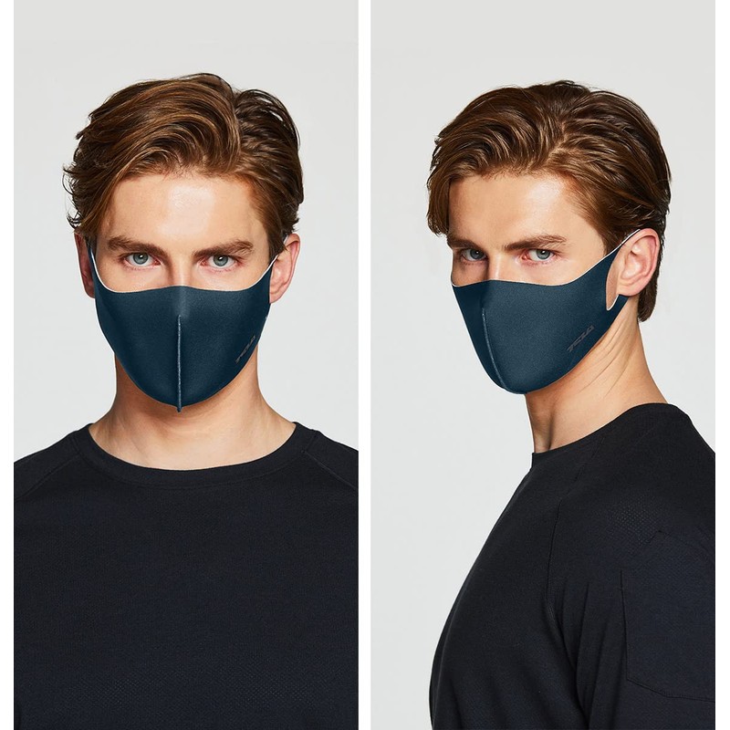 TSLA Men & Women's Copper Infused Face Mask, Washable Reusable