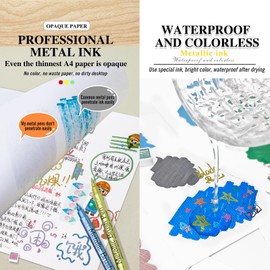 KsopiaVobs Acrylic Paint Markers, Metal Color Brush Tip Acrylic Paint Pens for Rock Painting, Canvas, Wood, Ceramic, Glass, Stone, Fabric, DIY Crafts & Art Supplies(12 Color/Set)