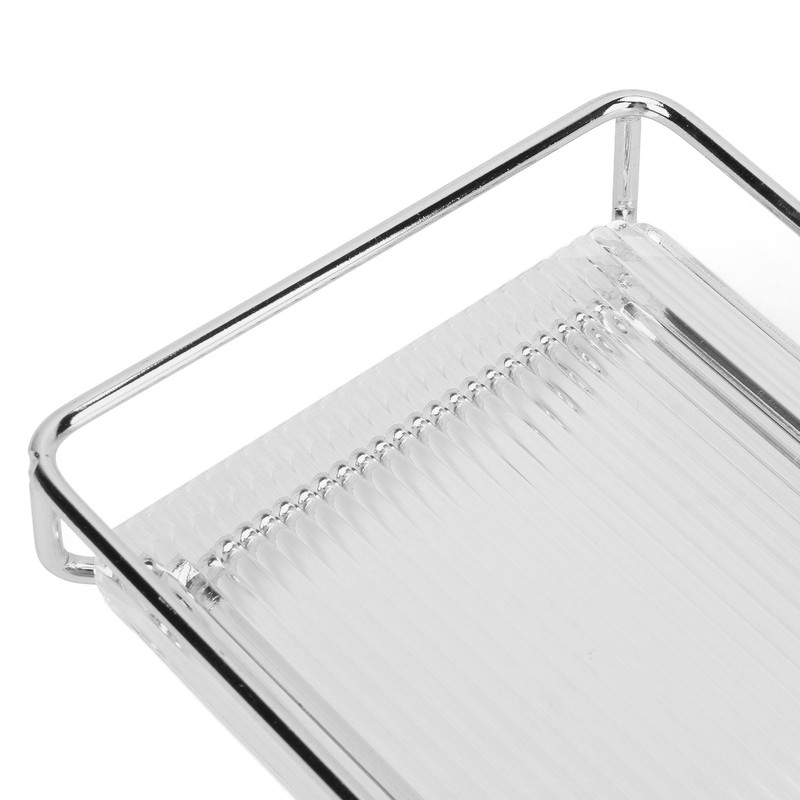 Bathroom Countertop Tray Stainless Steel Acrylic Modern Minimalist Design Space