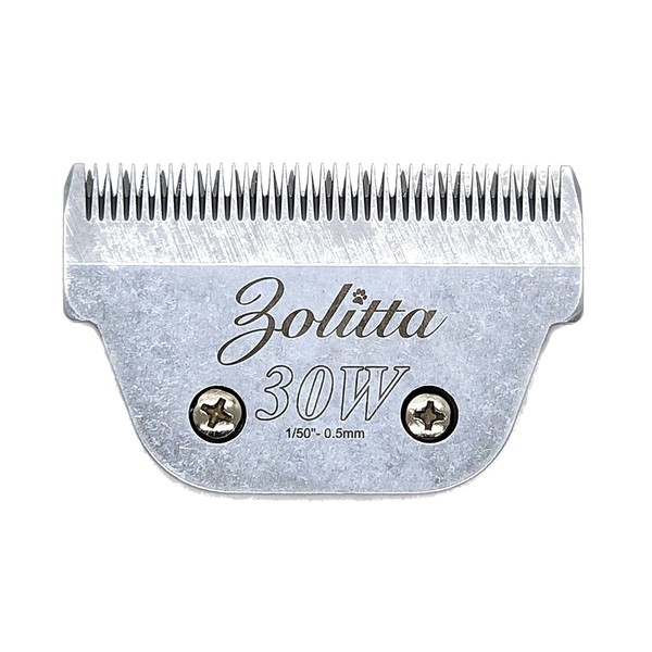 ZOLITTA Premium Professional Pet Dog Grooming Wide Clipper Blade 30W Elite, A5 Type Blade, Dog Grooming Wide Blade, Cat Grooming Wide Blade, Compatible with Most Andis, Oster, Wahl A5 Clippers