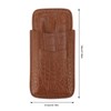 Cigar Holder Case Artificial Leather Portable Durable Elegant 3 Finger