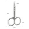 Longivia® Cuticle Scissors Extra Fine 1 mm Stainless Steel Cuticle
