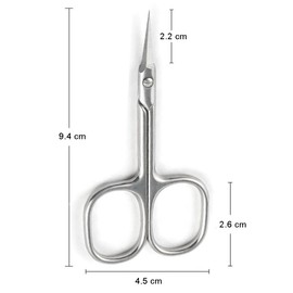 Longivia® Cuticle Scissors Extra Fine 1 mm Stainless Steel Cuticle Scissors for Manicure or Pedicure Cuticle Scissors Sharp Cuticle Nail Scissors Silhouette Scissors Skin and Nail Fingernail Scissors