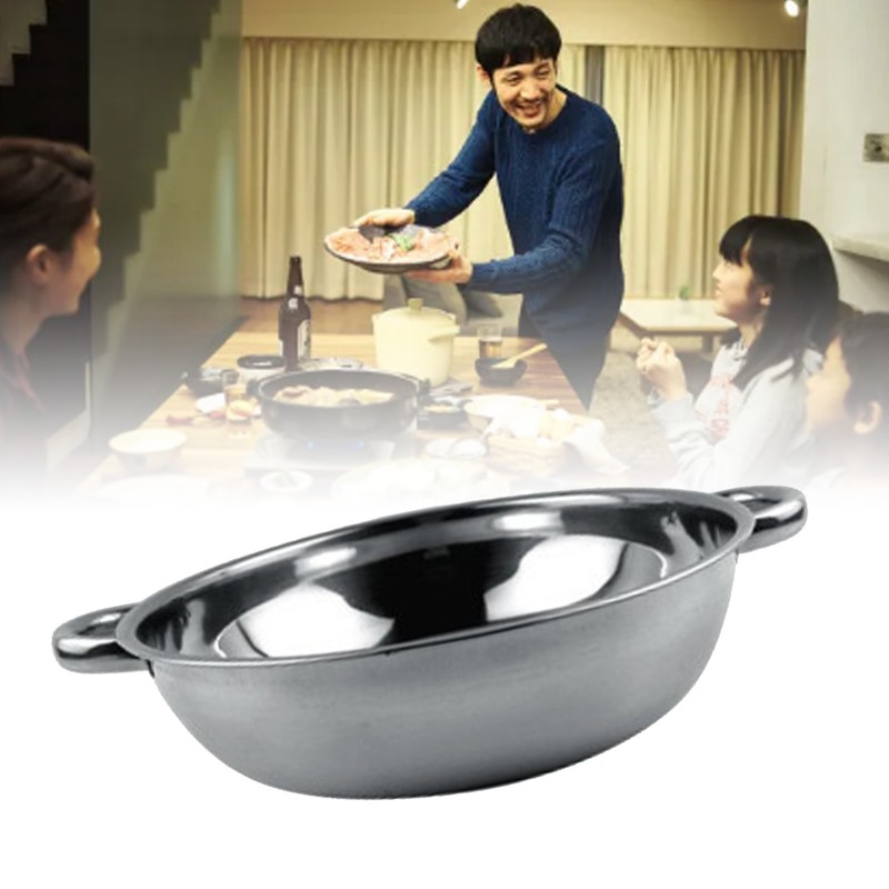 Stainless Steel Cooking Pot with Double Ear Rapid Heating Stainless