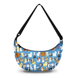 Dog Crescent Bag Crossbody Purse for Women Crossbody Bag Shoulder Bags Travel Outdoor
