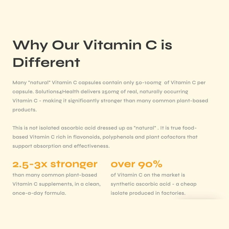 Solutions 4 Health Natural Vitamin C 60 Caps