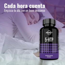 Reset Nutrition 5-HTP  60 Cpsulas Suplemento Alimenticio para Mejorar el Estado de nimo, Promover el Sueo y Reducir la Ansiedad.                      