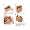 NICEWAY 30 Pack Brown Gable Gift Boxes Kraft Gift Box