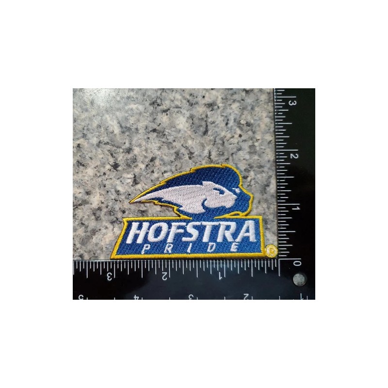 Hofstra Pride Vintage Style Logo Patch. Embroidered. Iron On. 3"x2"
