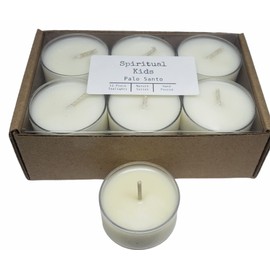 Palo Santo Natural Soy Wax Tealights 12 count Hand Poured with Essential & Fragrant Oils! Nature Scented