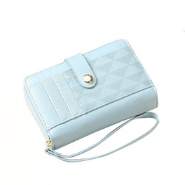 RNIEGA Wallet for Women, Wallet for Women PU Leather Wallet for Women with Large Capacity and 3 Card Slots on the Outside, 08-blue, Stylish