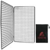 DZRZVD-The Bushcraft Foldable Backpacker's Grill Grate-Welded Stainless Steel Mesh (Upgrade