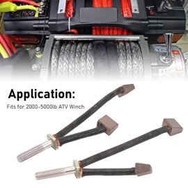 KIMISS ATV Motor Carbon Brush Kit for 2000 to 5000lb Winch Strong Power Output Increase Speed Motor Replacement Brushes Set for ATV Winch