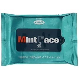 北見ハッカ通商 MintFace(ハッカ入ウェットティッシュ)20枚入り