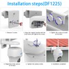 Sunshade&Gutter Mount for Reolink Argus PT Series,Reolink Go PT Ultra