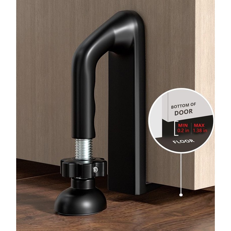 Portable Door Lock for Travel,​Door Stopper Security for Hotels/Apartments -