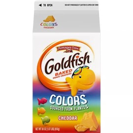 Pepperidge Farm Goldfish Crackers Cheddar Colors - 30 Oz.