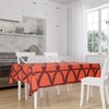 Bonamaison Kitchen Decoration, Tablecloth, Orange Bordeux, 140 x 160 Cm