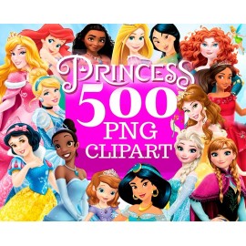 Mega Bundle Magical Princess Png, Magical Kingdom Princesses Png Bundle