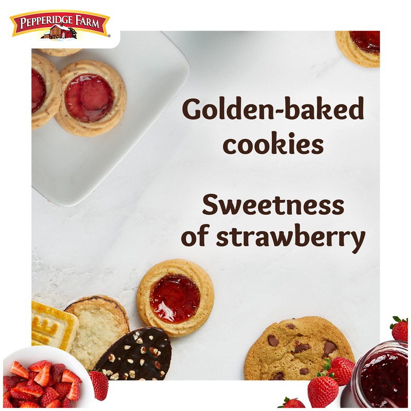 Pepperidge Farm Verona Strawberry Thumbprint Cookies, 6.75 OZ Bag (18