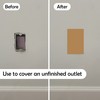Rubber Bond Self-Adhesive Rubber Wall Outlet Cover Plate 5 Pack