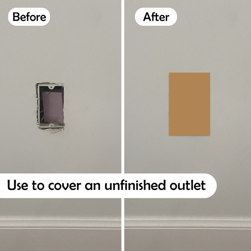 Rubber Bond Self-Adhesive Rubber Wall Outlet Cover Plate 5 Pack
