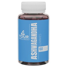 4 Your Wellness Ashwagandha Gummies Mixed Berry KSM-66, Lion's Mane, Vitamin-D, Non-GMO, Gluten-Free, Gelatin Free & Kosher (60 Count (Pack of 1))