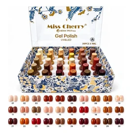 Miss Cherry Gel Semipermanente Gama 30pz Para Uñas 9ml