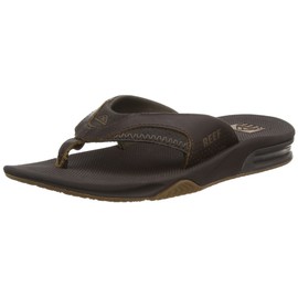Reef Men's Leather Fanning, Brown, 6