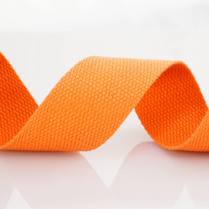 Trimz Webbing, Cotton, Orange, 40mm x 5m