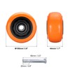 sourcing map 4 Inch Caster Wheels, Polymer on Steel Wheel