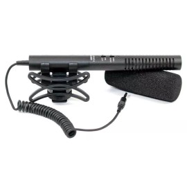 AZDEN SGM-990+i Mono Shotgun Microphone with Selectable Cardioid Pattern