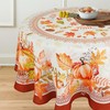 Virtumob Round Tablecloth Waterproof Fabric 60x60 inch Easter Rabbit Bunny