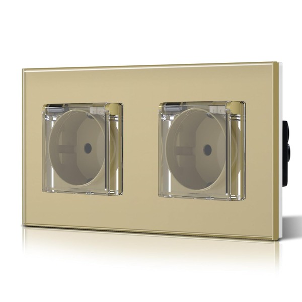BSEED AC socket with waterproof cover, single sockets according to