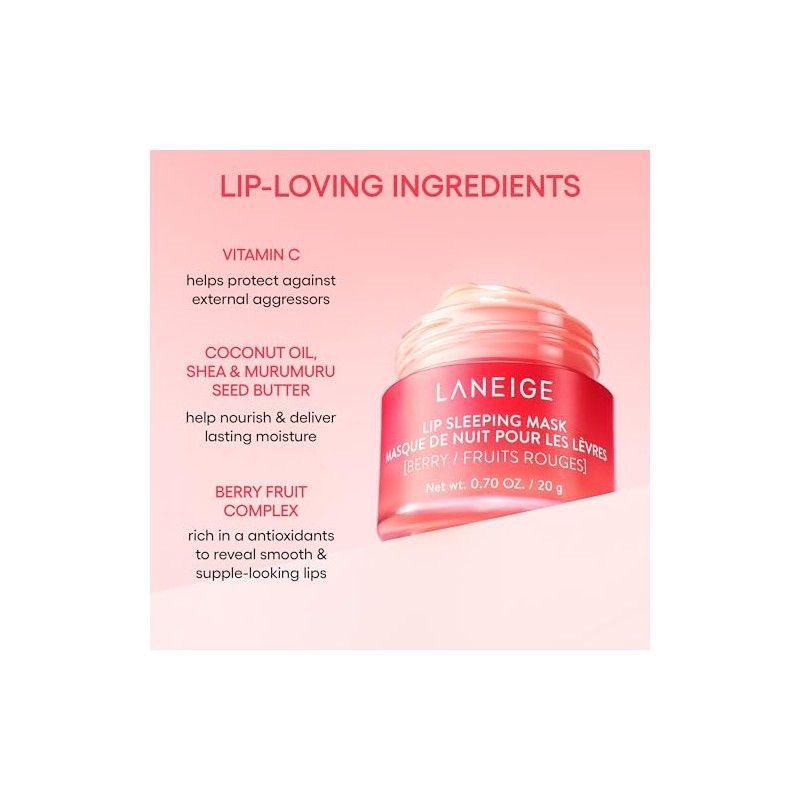 LANEIGE Lip Sleeping Mask Baya (Mascarilla De Noche Para Labios)