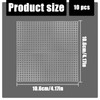 WELANE Plastic Canvas Sheets, 10 PCS Transparent Mesh Canvas for