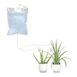 Bolsa Automática de Riego por Goteo para Plantas, Dispositivo de Riego de Gran Capacidad con Bolsa de Agua Apta para Plantas en Macetas, Plantas de Interior, Jardín Al Aire (6.5L)