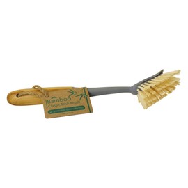JVL Bamboo Classic Washing Up Dish Brush, Natural,