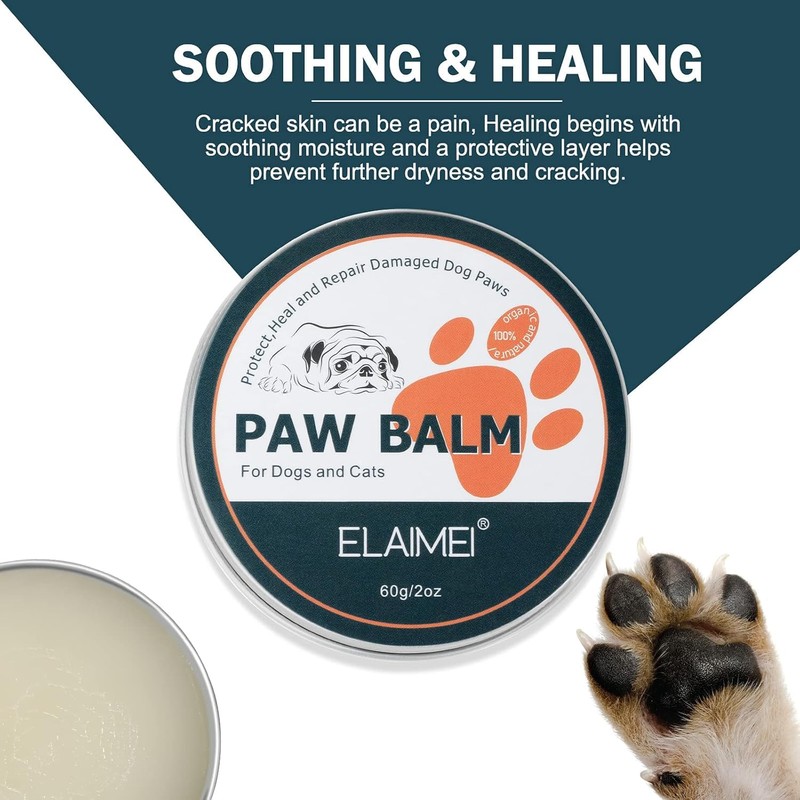Pet Paw Balm, 60g Natural Healing Moisturiser for Dogs and